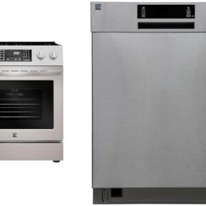 Kenmore Stainless Steel Electric Range with 5 Burners and Air Fry + Built-In Dishwasher with SmartWash and SmartDry  Everything Else